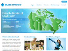 Tablet Screenshot of bluecross.ca